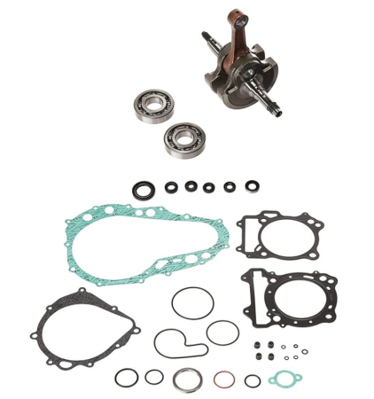 Kituri reparație partea inferioară motor - HOT RODS - kit reparatie PARTEA INFERIOARA MOTOR ARCTIC CAT 400 DVX '04-'08, KAWASAKI KFX 400 '03-'06, SUZUKI LT-Z 400 '03-'08 (arbore cotit, rulmenti, simeringuri, garnituri)