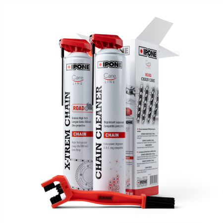 Curatare si ungere lant - IPONE - KIT Spray lant ROAD X-TREM