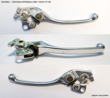 Manete ambreiaj și frână - JR - maneta ambreiaj HONDA CBR 1100XX '97-'06, VFR 800 '98-'13, CBF 1000 '06-'12, VTR 1000F '97-'06 (5-382,72121) SREBRNY