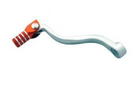 Pedale schimbător - JR - pedala schimbator KTM SX 65 '09-'24, GAS GAS MC 65 '21-'24, HUSQVARNA TC 65 '17-'24 argintiu, varf portocaliu