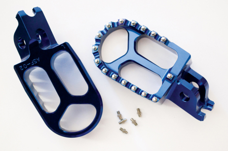 Scărițe - JR - scarite aluminiu KAWASAKI KXF 250 '06-'14, KXF 450 '07-'14 albastru set 2 buc