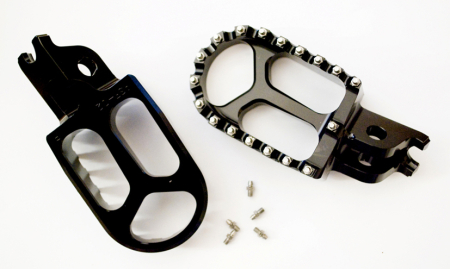 Scărițe - JR - scarite aluminiu KAWASAKI KXF 250 '06-'14, KXF 450 '07-'14 negru set 2 buc