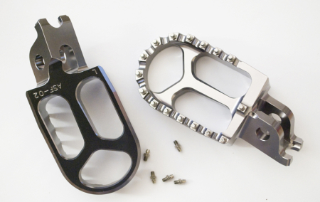 Scărițe - JR - scarite aluminiu KAWASAKI KXF 250>450 '06-'14 gri set 2 buc