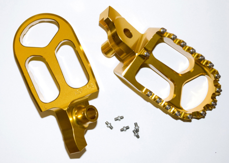 Scărițe - JR - scarite aluminiu SUZUKI RMZ 250 '07-'09, RMZ 450 '05-'07 auriu set 2 buc