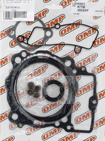 Standard - JR - set garnituri top-end OMP KTM SXF 450 '07-'12, EXCF450 '08-'09