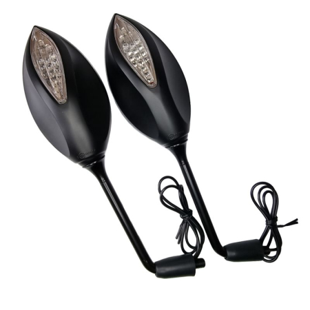 Universale - JR - set oglinzi universale LED negru