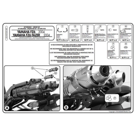 Suporturi și plăci - KAPPA - adaptor pentru montaj suport lateral KL351 și TE351K fara utilizarea suportului central 