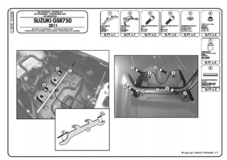 Suporturi și plăci - KAPPA - adaptor pentru montaj suport lateral TE3100K fara utilizarea suportului central 