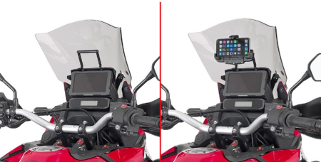 Genți, huse și suporturi telefon și GPS - KAPPA - bara suport pentru genti și suport GPS/telefon HONDA CRF 1100L AFRICA TWIN '20-'23
