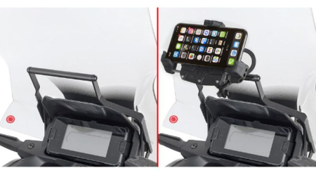 Genți, huse și suporturi telefon și GPS - KAPPA - bara suport pentru genti și suport GPS/telefon HONDA NC 750X '21-'24