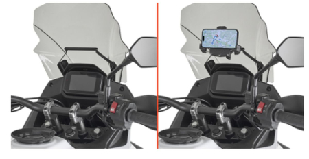 Genți, huse și suporturi telefon și GPS - KAPPA - bara suport pentru genti și suport GPS/telefon HONDA XL 750 TRANSALP '23-'25