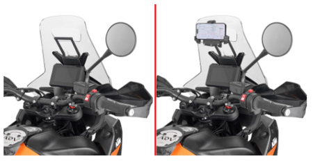 Genți, huse și suporturi telefon și GPS - KAPPA - bara suport pentru genti și suport GPS/telefon KTM 790 ADVENTURE '23-'25 890 ADVENTURE '23-'25