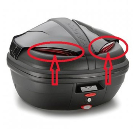 Accesorii bagaje - KAPPA - catadioptru (catadioptru) ODBLASKOWE DO top case K47 (KOMPLET 2 buc)