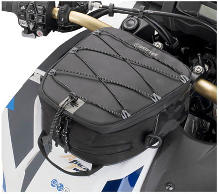 Genți rezervor tankbag - KAPPA - geanta rezervor (tankbag) DO prinderi tanklock 4,5L (inalțime 9,5CM X lățime 22CM X lungime 20CM), negru (OBRACALNA pentru kątem 90ST.) (K'DRIFTER)