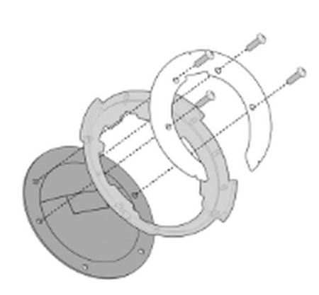 Accesorii bagaje - KAPPA - inel Tanklock APRILIA TUAREG 660 '21, SUZUKși GSX 1300R HAYABUSA '21-'22
