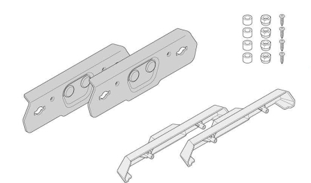 Suporturi și plăci - KAPPA - prindere valize BOCZNYCH (inchidere) monokey K'VENTURE (KOMPLET NA DWIE STRONY)