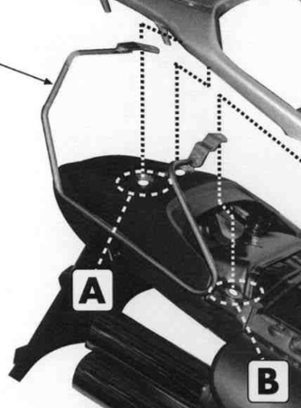 Suporturi și plăci - KAPPA - suport genti laterale HONDA XL 650V TRANSALP '00-'07