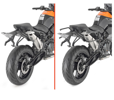 Suporturi și plăci - KAPPA - suport genti laterale SZYBKIEGO montaj remove-x KTM DUKE 890 '21-'23