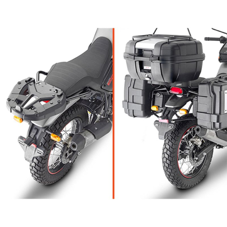 Suporturi și plăci - KAPPA - suport top case ROYAL ENFIELD SCRAM 411 '22-'24 (fără placă)