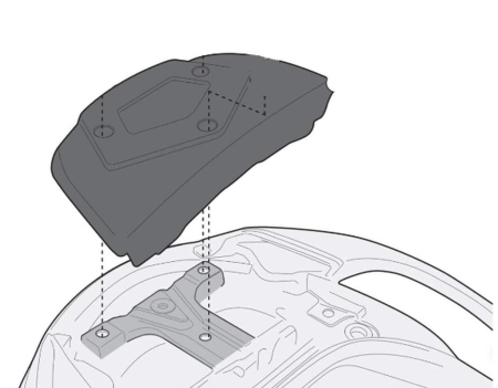 Suporturi și plăci - KAPPA - suport top case SUZUKși BURGMAN 650 > EXECUTIVE '02-'20 (cu placă MONOKEY)