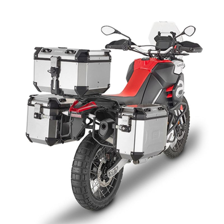 Suporturi și plăci - KAPPA - suport valize laterale MONOKEY cam Side APRILIA TUAREG 660 '21 -'25 TUAREG RALLși '25 pentru valize KFR K'FORCE și KVG K'VOYAGER ALU