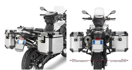 Suporturi și plăci - KAPPA - suport valize laterale MONOKEY cam Side BMW F 650 GS > F 800 GS (08-17), F 700 GS (13-17) - pentru valize KFR K'FORCE și KVG K'VOYAGER ALU