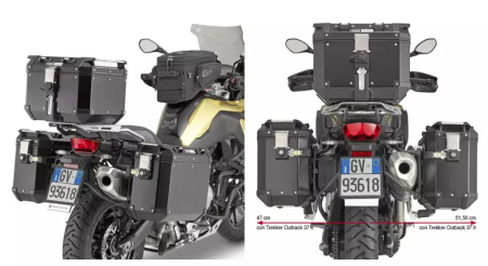 Suporturi și plăci - KAPPA - suport valize laterale MONOKEY cam Side BMW F 750 GS (18-23),F 800 GS (24-25) F 850 GS (18-23), F 850 GS ADVENTURE (19) - pentru valize KFR K'FORCE și KVG K'VOYAGER ALU