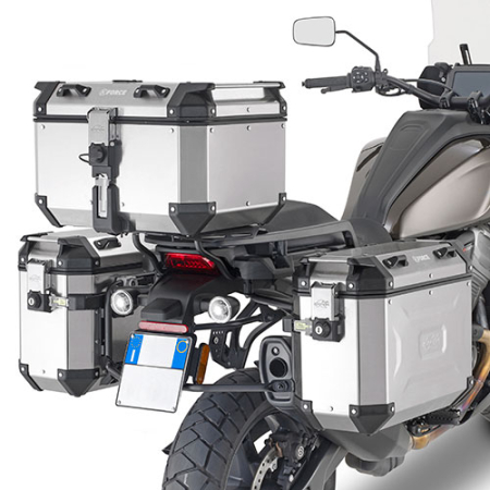 Suporturi și plăci - KAPPA - suport valize laterale MONOKEY cam Side HARLEY-DAVIDSON PAN AMERICA 1250 (21) - pentru valize KFR K'FORCE și KVG K'VOYAGER ALU