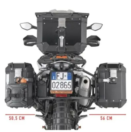 Suporturi și plăci - KAPPA - suport valize laterale MONOKEY cam Side KTM 790 ADVENTURE '19-'20 '23-'25 890 ADVENTURE '21-'25 890SMT '23-'25 - pentru valize KFR K'FORCE și KVG K'VOYAGER ALU