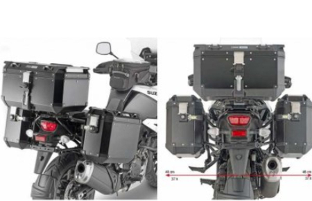 Suporturi și plăci - KAPPA - suport valize laterale MONOKEY cam Side SUZUKși V-STROM 1050 XT/DE/SE '20-'25, - pentru valize KFR K'FORCE și KVG K'VOYAGER ALU - inlocuieste KLO3117CAM