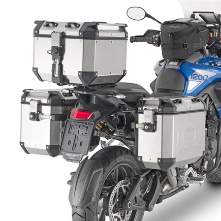 ACCESORII - KAPPA - suport valize laterale MONOKEY cam Side TRIUMPH TIGER 1200 GT/GT PRO '22-'25 - pentru valize KFR K'FORCE și KVG K'VOYAGER ALU