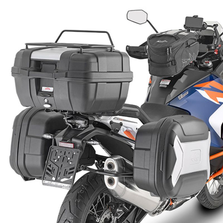 Suporturi și plăci - KAPPA - suport valize laterale MONOKEY KTM 1290 SUPER ADVENTURE R '21-'25 - și pentru valize retro-fit KVE K'VENTURE ALU și KMS K'MISSION ALU