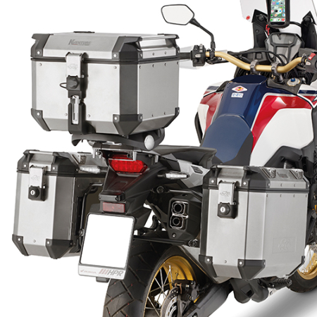 Suporturi și plăci - KAPPA - suport valize laterale SZYBKIEGO montaj monokey HONDA CRF 1000L AFRICA TWIN (16-17) - și pentru valize MONOKEY retrofit KVE K'VENTURE ALU și KMS K'MISSION ALU