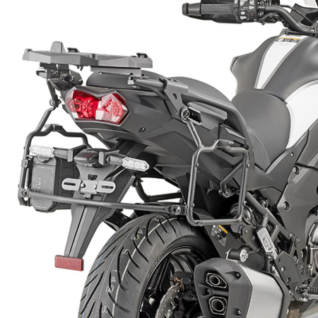 ACCESORII - KAPPA - suport valize laterale SZYBKIEGO montaj monokey KAWASAKI VERSYS 1000 /1000 SE (19-24) VERSYS 1100 '25 - și pentru valize monokey K'MISSION ALU