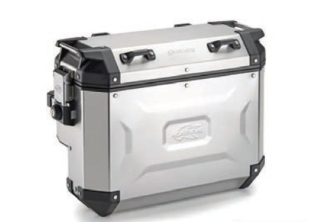 Topcase-uri și valize laterale - KAPPA - valiza laterala 33L monokey CAM Side KVGS33A K'VOYAGER ALUminiu, argintiu - decupat