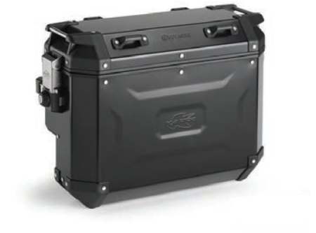 Topcase-uri și valize laterale - KAPPA - valiza laterala 33L monokey CAM Side KVGS33B K'VOYAGER ALUminiu, negru ANODOWANY - decupat
