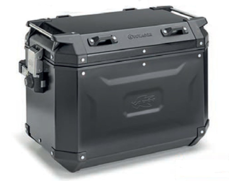 Topcase-uri și valize laterale - KAPPA - valiza laterala 48L monokey CAM Side KVG48B K'VOYAGER ALUminiu dreapta, negru ANODOWANY Black Line
