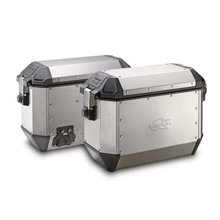 Topcase-uri și valize laterale - KAPPA - valize laterale 36L monokey KMS36A K'MISSION ALUminiu set 2 buc + cu butuc suplimentar - pentru suporturile BOCZNYCH KL, KLR, KLO, KLOR
