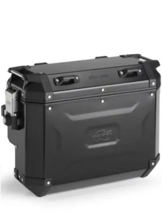 Topcase-uri și valize laterale - KAPPA - valize laterale 37L stanga și 33L dreapta decupat monokey CAM Side KVG37BL KVGS33BR K'VOYAGER ALUminiu, negru ANODOWANY Black Line