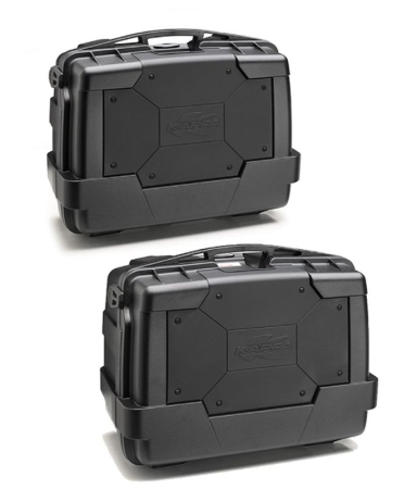 Topcase-uri și valize laterale - KAPPA - valize laterale 46L monokey KGR46 GARDA Black Line LITE set 2 buc + cu butuc suplimentar - inlocuieste KGR46NPACK2