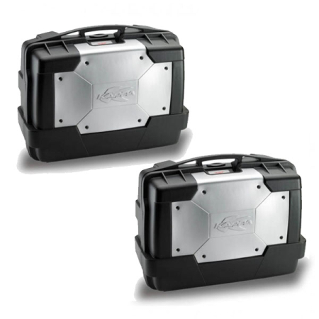 Topcase-uri și valize laterale - KAPPA - valize laterale 46L monokey KGR46 GARDA set 2 buc + cu butuc suplimentar