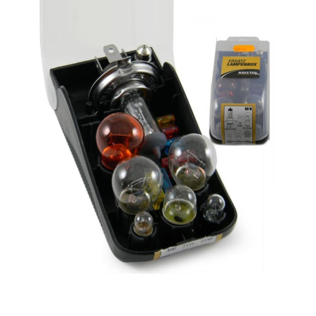 CONSUMABILE SI INTRETINERE - Kristall - Set becuri 12V - H4 60/55W, 21/5W, 21W, 5W, 4W soCLU 5W, FUZIBILE 10A 15A