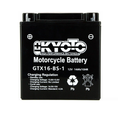 Baterii - KYOTO - Acumulator fara intretinere YTX16-BS