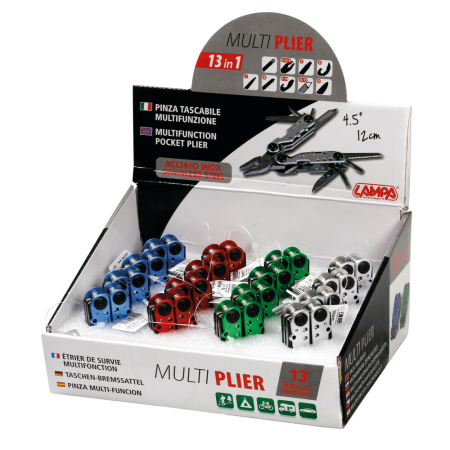 Unelte - LAMPA - Briceag cu cleste multifunctional, 13, in 1, 16 bucati, 4 culori