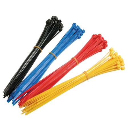 Accesorii diverse - LAMPA - Coliere plastic [banduiti, soricei, tierap] 4,6mm x 20cm, 100 buc. - culori asortate