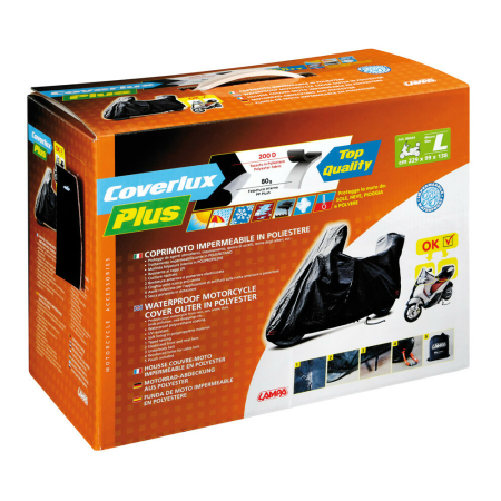 Huse - LAMPA - COVERLUX-PLUS, husa moto pentru Topcase, large [L] [lungime 229cm, inaltime 138cm, latime 99cm]
