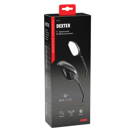 Oglinzi si accesorii - LAMPA - DEXTER set oglinzi universale, M10 x 1.25, negru