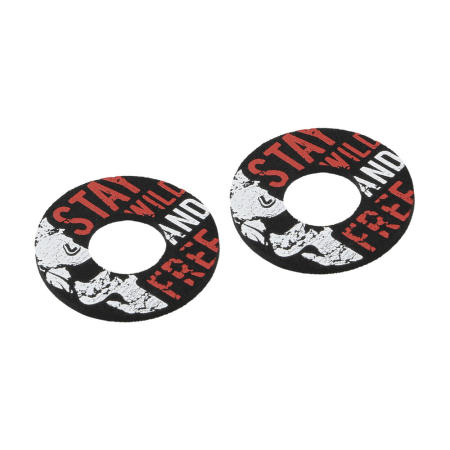 Accesorii pentru Ghidon - LAMPA - Mansoane Donut Off-Road universale - Negru / Rosu