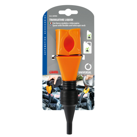 Unelte pentru fluide / schimb ulei - LAMPA - Palnie flexibila si telescopica [9-18cm]