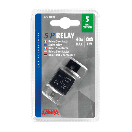 Semnalizatoare si accesorii - LAMPA - Releu universal 5 pini, 12V, 30A